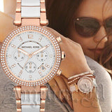 Michael Kors Parker White Dial Two Tone Steel Strap Watch for Women - MK5774 Authentic Buy Shop Now