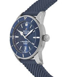 Breitling Superocean Heritage B20 Automatic 46 Blue Dial Blue Mesh Bracelet Watch for Men - AB2020161C1S1 Authentic Buy Shop Now