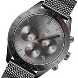 Hugo Boss Talent Gunmetal Dial Grey Mesh Bracelet Watch for Men - 1513637 Authentic Buy Shop Now