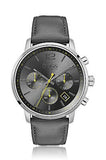 Hugo Boss Attitude Grey Dial Grey Leather Strap Watch for Men - 1513658 Authentic Buy Shop Now