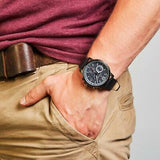 Tommy Hilfiger London Chronograph Black Dial Black Steel Strap Watch for Men - 1791529 Authentic Buy Shop Now