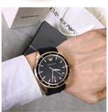 Emporio Armani Sport Quartz Black Dial Black Rubber Strap Watch For Men - AR11101 Authentic Buy Shop Now