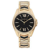 Michael Kors Whitney Quartz Black Dial Two Tone Steel Strap Watch For Women - MK6743 Authentic Buy Shop Now