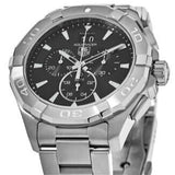 Tag Heuer Aquaracer Chronograph Black Dial Silver Steel Strap Watch for Men - CAY1110.BA0927 Authentic Buy Shop Now