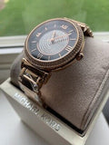 Michael Kors Catlin Black Dial Rose Gold Steel Strap Watch for Women - MK3339 Authentic Buy Shop Now