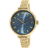Marc Jacobs Sally Blue Dial Gold Steel Strap Watch for Women - MBM3366 Authentic Buy Shop Now