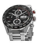 Tag Heuer Carrera Chronograph Black Dial Silver Steel Strap Watch for Men - CBN2A1AA.BA0643 Authentic Buy Shop Now