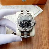 Bulova Crystal Collection Chronograph Black Dial Two Tone Steel Strap Watch for Men - 96C126 Authentic Buy Shop Now