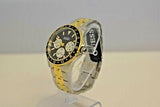 Guess Odyssey Black Dial Two Tone Steel Strap Watch For Men - W1107G6 Authentic Buy Shop Now