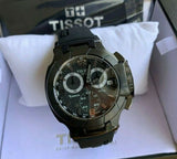 Tissot T Race Chronograph Black Dial Black Rubber Strap Watch for Men - T048.417.37.057.00 Authentic Buy Shop Now