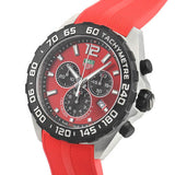 Tag Heuer Formula 1 Chronograph Red Dial Red Rubber Strap Watch for Men - CAZ101AN.FT8055 Authentic Buy Shop Now