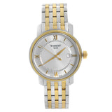 Tissot T Classic Bridgeport Silver Dial Two Tone Mesh Bracelet Watch For Men - T097.410.22.038.00 Authentic Buy Shop Now