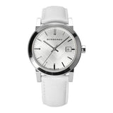Burberry The City White Dial White Leather Strap Watch for Women - BU9128 Authentic Buy Shop Now