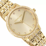 Michael Kors Melissa Quartz Gold Dial Gold Steel Strap Watch for Women - MK4368 Authentic Buy Shop Now