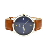 Fossil The Minimalist 3H Blue Dial Brown Leather Strap Watch for Men - FS5499 Authentic Buy Shop Now
