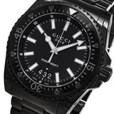 Gucci Dive Quartz Black Dial Black Steel Strap Watch For Men - YA136205 Authentic Buy Shop Now