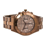 Marc Jacobs Blade Chronograph Brown Dial Brown Steel Strap Watch for Women - MBM3121 Authentic Buy Shop Now