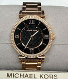 Michael Kors Catlin Black Diamonds Dial Rose Gold Steel Strap Watch for Women - MK3356 Authentic Buy Shop Now