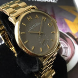 Marc Jacobs Baker Grey Dial Gold Steel Strap Watch for Women - MBM3281 Authentic Buy Shop Now