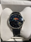 Gucci G-Timeless Moonphase Black Dial Black Leather Strap Watch For Men - YA1264045 Authentic Buy Shop Now
