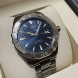 Tag Heuer Aquaracer Automatic Blue Dial Silver Steel Strap Watch for Men - WAY2112.BA0928 Authentic Buy Shop Now