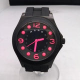 Marc Jacobs Pelly Black Dial Black Silicone Strap Watch for Women - MBM2530 Authentic Buy Shop Now