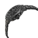 Tissot PRC 200 Chronograph Black Dial Black Steel Strap Watch For Men - T114.417.33.057.00 Authentic Buy Shop Now