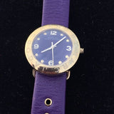 Marc Jacobs Amy Purple Dial Purple Leather Strap Watch for Women - MBM1151 Authentic Buy Shop Now
