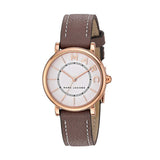 Marc Jacobs Roxy White Dial Light Brown Leather Strap Watch for Women - MJ1538 Authentic Buy Shop Now