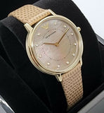 Emporio Armani Kappa Quartz Mother of Pearl Taupe Dial Brown Leather Strap Watch For Men - AR11151 Authentic Buy Shop Now