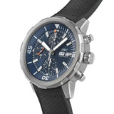 IWC Aquatimer Automatic Chronograph 44mm Blue Dial Black Rubber Strap Watch for Men - IW376805 Authentic Buy Shop Now