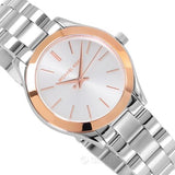 Michael Kors Runway White Dial Two Tone Stainless Steel Strp Watch for Women - MK3204A Authentic Buy Shop Now