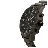 Hugo Boss Chronograph Black Dial Black Steel Strap Watch for Men - 1513180 Authentic Buy Shop Now