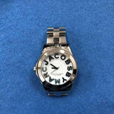 Marc Jacobs Rivera White Dial Silver Steel Strap Watch for Women - MBM3136 Authentic Buy Shop Now
