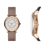 Marc Jacobs Roxy White Dial Light Brown Leather Strap Watch for Women - MJ1538 Authentic Buy Shop Now
