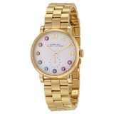 Marc Jacobs Baker White Dial Gold Steel Strap Watch for Women - MBM3440 Authentic Buy Shop Now