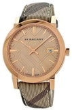 Burberry The City Rose Gold Dial Brown Leather Strap Watch for Women - BU9040 Authentic Buy Shop Now