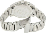 Tommy Hilfiger Decker Quartz Blue Dial Silver Steel Strap Watch for Men - 1791348 Authentic Buy Shop Now