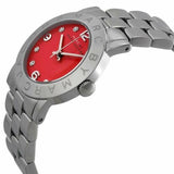 Marc Jacobs Amy Red Dial Silver Steel Strap Watch for Women - MBM3335 Authentic Buy Shop Now