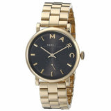 Marc Jacobs Baker Black Dial Gold Steel Strap Watch for Women - MBM3355 Authentic Buy Shop Now