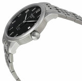 Tissot T Classic Powermatic 80 Black Dial Silver Steel Strap Watch For Men - T41.1.483.52 Authentic Buy Shop Now