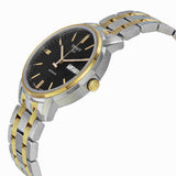 Tissot Automatics III Day Date Black Dial Two Tone Steel Strap Watch For Men - T065.430.22.051.00 Authentic Buy Shop Now