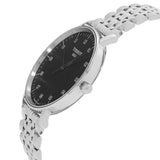 Tissot Everytime Large Black Dial Silver Mesh Bracelet Watch For Men - T109.610.11.077.00 Authentic Buy Shop Now