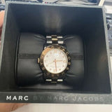 Marc Jacobs Amy Silver Dial Two Tone Steel Strap Watch for Women - MBM3194 Authentic Buy Shop Now