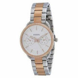 Fossil Tailor White Dial Two Tone Steel Strap Watch for Women - ES4396 Authentic Buy Shop Now