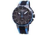Tissot T Race Cycling Chronograph Black Dial Two Tone Rubber Strap Watch For Men - T111.417.37.441.05 Authentic Buy Shop Now