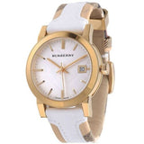 Burberry The City White Dial White Leather Strap Watch for Women - BU9110 Authentic Buy Shop Now
