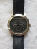 Burberry The City Grey Dial Black Leather Strap Watch for Men - BU9362 Authentic Buy Shop Now