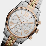 Michael Kors Lexington Chronograph Silver Dial Two Tone Steel Strap Watch for Women - MK5735 Authentic Buy Shop Now