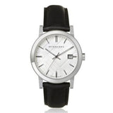 Burberry The City White Dial Black Leather Strap Watch for Men - BU9008 Authentic Buy Shop Now